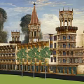 Elegant Homestay Architecture With Multiple Towers Ornate Balconies And Multi story Design