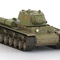 KV1 Heavy Soviet Tank World War II Tank 3d model