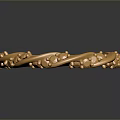 Elegant Gold Fashion Ring With Intricate Decorative Patterns And Shiny Finish