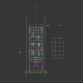 School Spacious Open Area Featuring Long Wooden Tables Lockers Windows Fans Green Plants and Blackboard