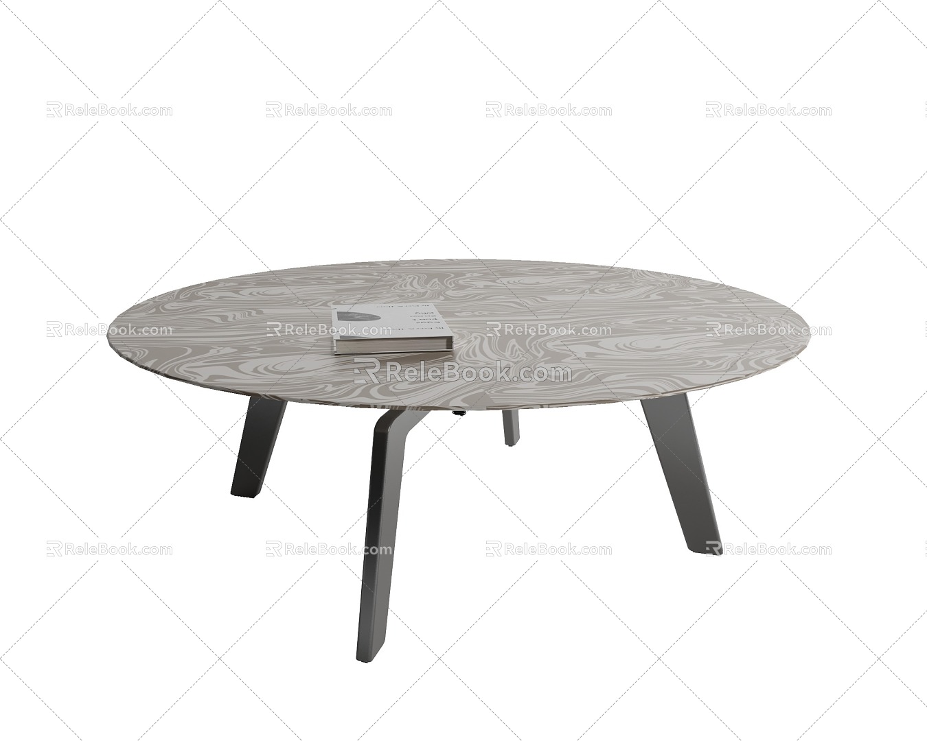 Round coffee table 3d model