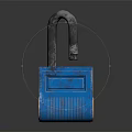 Blue Padlock Hardware Tool With Metal Shackle And Textured Body Design