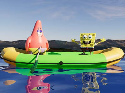 kayak transport ship 3d model