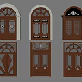 Various Wooden Double Doors With Arched Top And Carved Decorative Designs