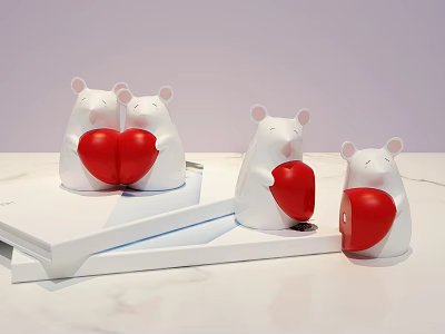 Modern Ornaments Mouse Ornaments Best Friend Couple Wedding Gift Souvenirs 3d model