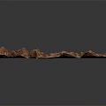 Realistic Terrain Model Displaying Undulating Landscape With Mountain Ranges Valleys And Natural Topographic Texture