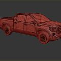 Modern truck pickup truck pickup truck 3d model