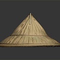 Modern Hat Straw Hat Sunshade Hat Straw Hat Wear 3d model