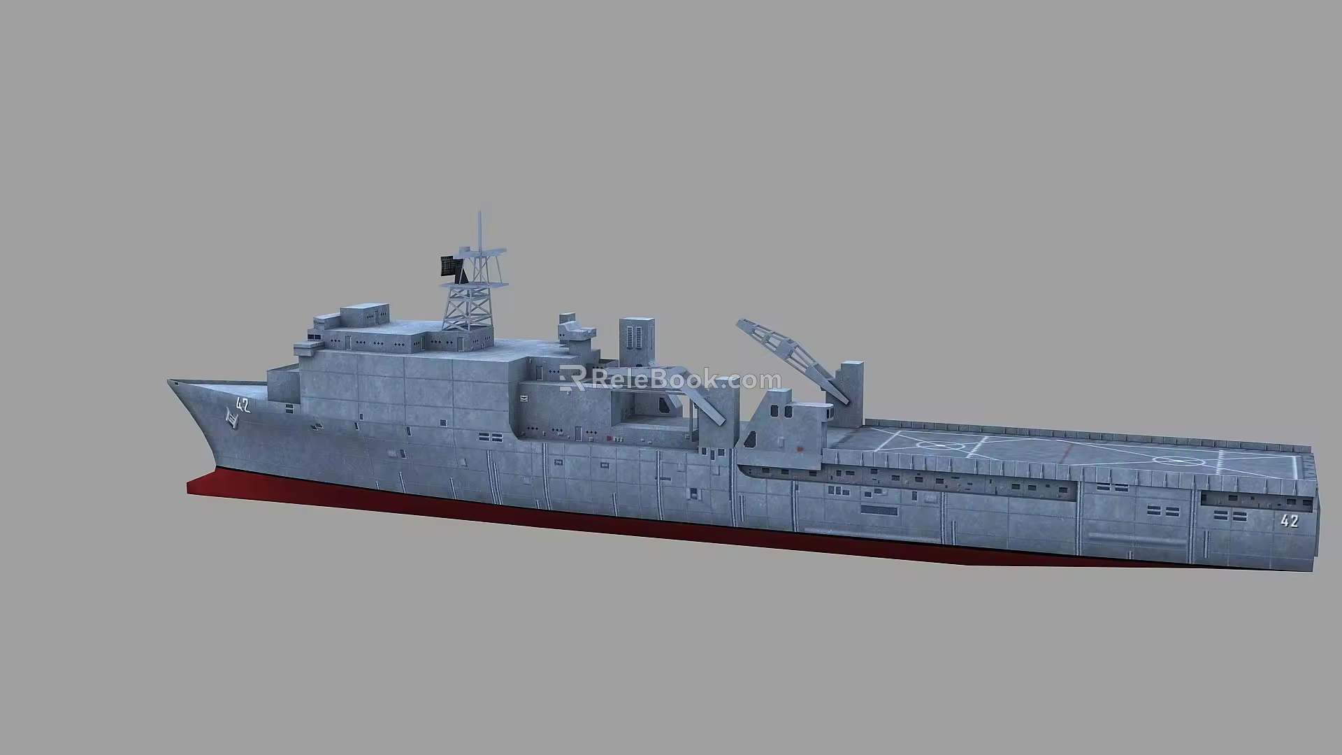 LSD41 U.S. dock-class landing ship Whidbey Island 3d model