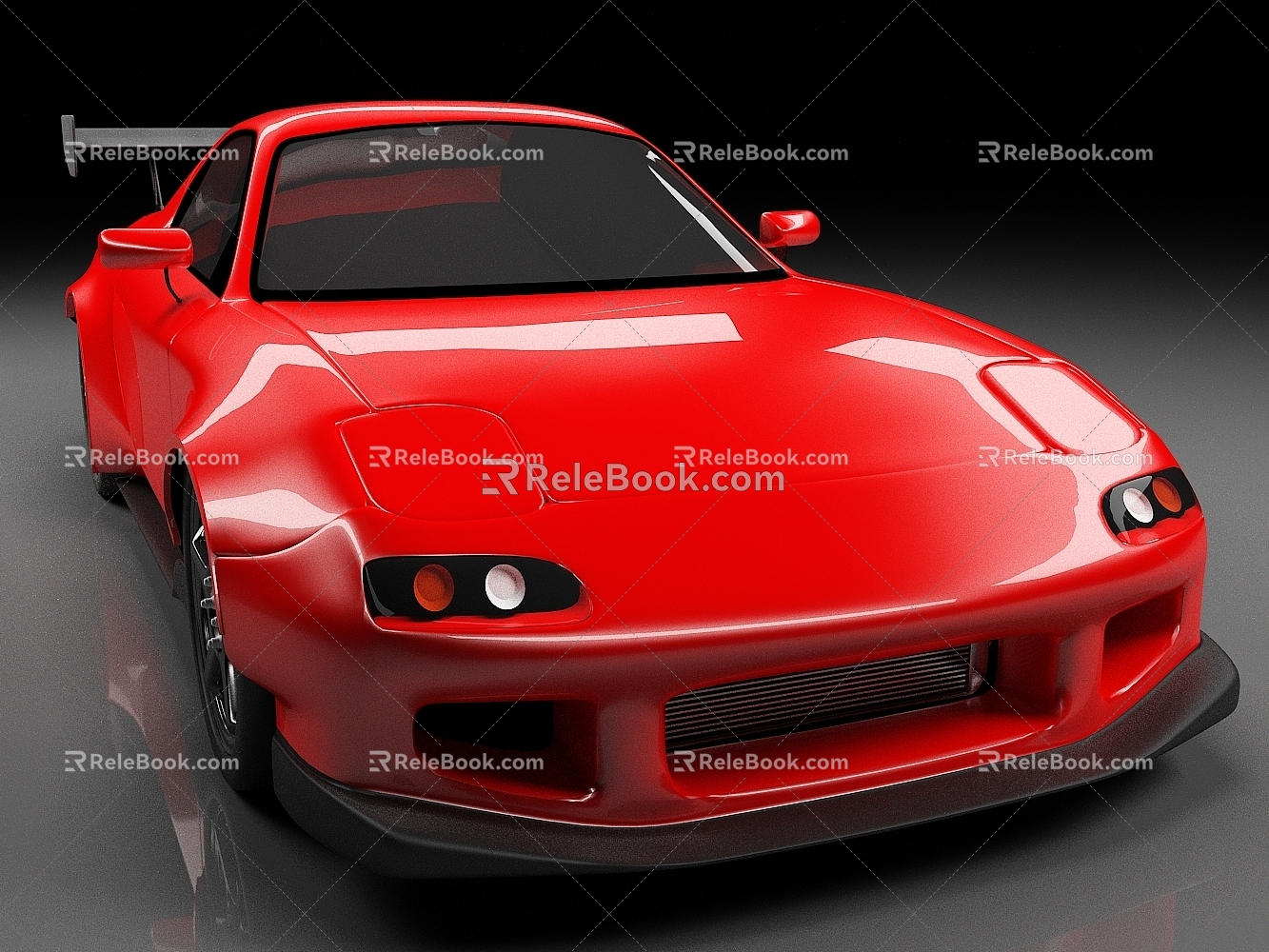 Mazda rx7 super sports car car racing luxury car 3d model