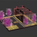 Modern Commercial Building Exterior With Landscaped Trees Parking Area And Greenery