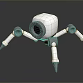 Robot Spider Robot Mecha Spider Science Fiction Spider Mechanical Spider Battery Spider Tower Defense 3d model