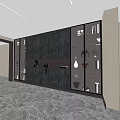 Modern Style Decorative Cabinet With Glass Doors Side Display Shelves And Decorative Items