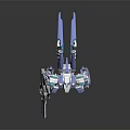 Modern Mech Warrior Mech Soldier Machine Battleguard Mechanical Battleguard 3d model