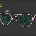 Stylish Aviator Sunglasses With Silver Frame And Black Lenses Fashion Accessory