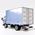 Blue Commercial Cargo Truck With Box Body For Delivery And Transport