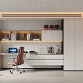 Modern Study Open Study 3d model