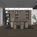 Modern study 3d model