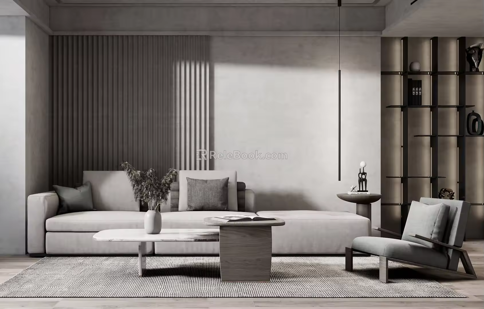 Modern Sofa Coffee Table Combination Simple Sofa Coffee Table Combination 3d model