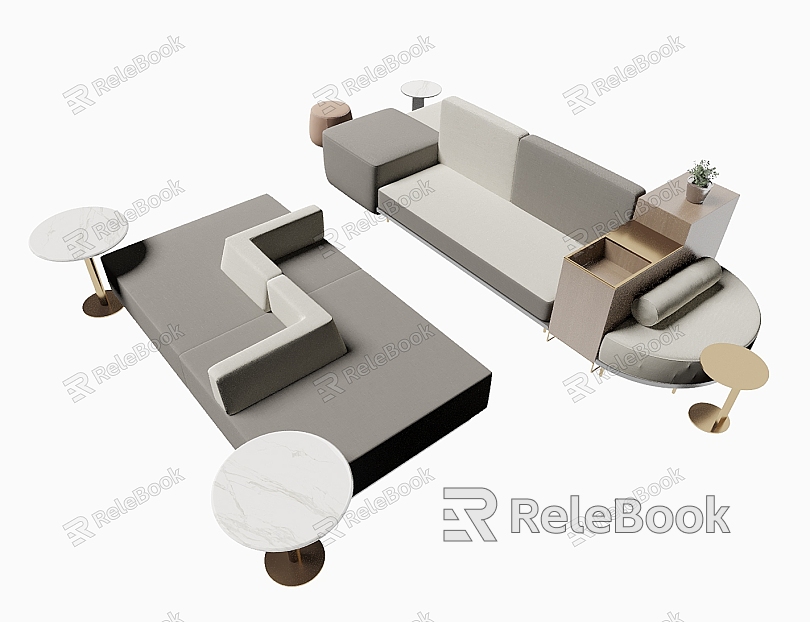 Modern Card Seat Sofa model