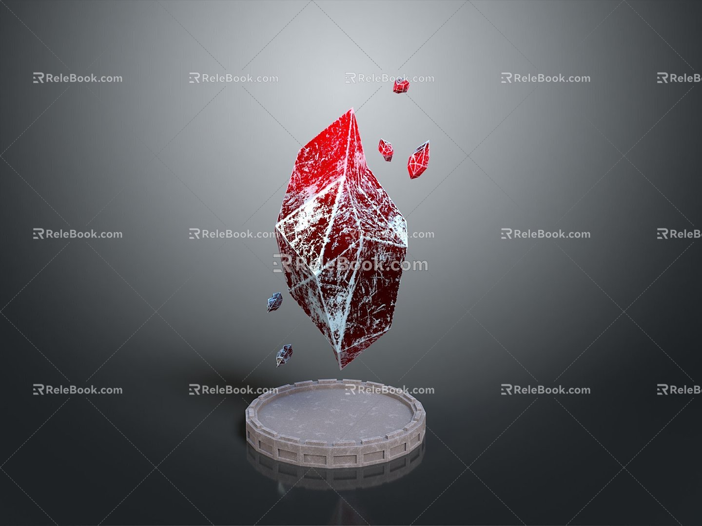 Crystal Crystal Ore Crystal Mineral Gem Ore Crystal Crystal Crystal Mineral Crystal Blue Crystal 3d model