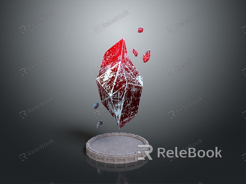 Crystal Crystal Ore Crystal Mineral Gem Ore Crystal Crystal Crystal Mineral Crystal Blue Crystal model