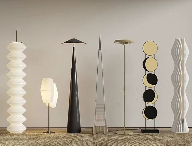 Floor Lamp Table Lamps Monolithic Living Room Lamp Bedroom Modern Light Luxury 3d model