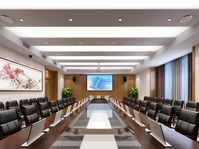 Modern Conference Room 3d model