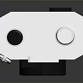 OLYMPOS Computer Webcam With Silver Black Body Lens And Retro Design Knob