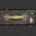 Vintage Leather Camera With Wooden Handle And Metal Components As Daily Life Essential