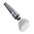 Dental Implant Medical Device For Orthodontic Surgery With Titanium Screw And Ceramic Crown