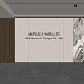 Modern Front Desk Background Wall Simple Background Wall Front Desk Reception Area Background Wall Company Front Desk Background Wall 3d model