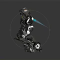 Modern Robot Mechanical Police Machine Police 3d model