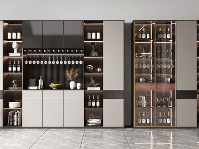 Modern Wine Cabinet model