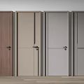 Modern Interior Hinged Doors In Various Colors With Sleek Design And Handles