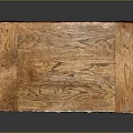 Elegant Solid Wood Table With Carved Legs And Natural Wood Grain Design