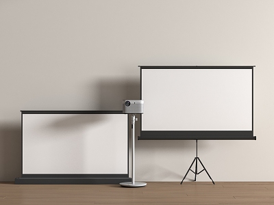 Projector screen 3d model