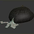 U.S. Dollars, U.S. Dollars, U.S. Banknotes, Paper Banknotes, Household Supplies 3d model