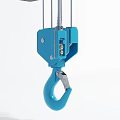 Commercial Electric Hoist Lifting Equipment With Blue Motor And Chain Hook