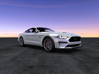 Ford sports car Super sports car Muscle Car Sedan Super Run 3d model