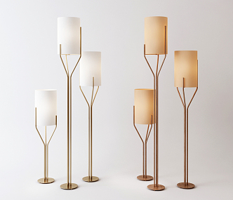 Modern lighting combination floor lamp table lamp 3d model