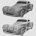 Classic Black Morgan Sports Car With Retro Grille And Sleek Body Design
