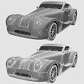 Hyundai sports car luxury car 3d model