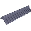 Traditional Gray Roof Tile Component With Classic Architectural Design Elements