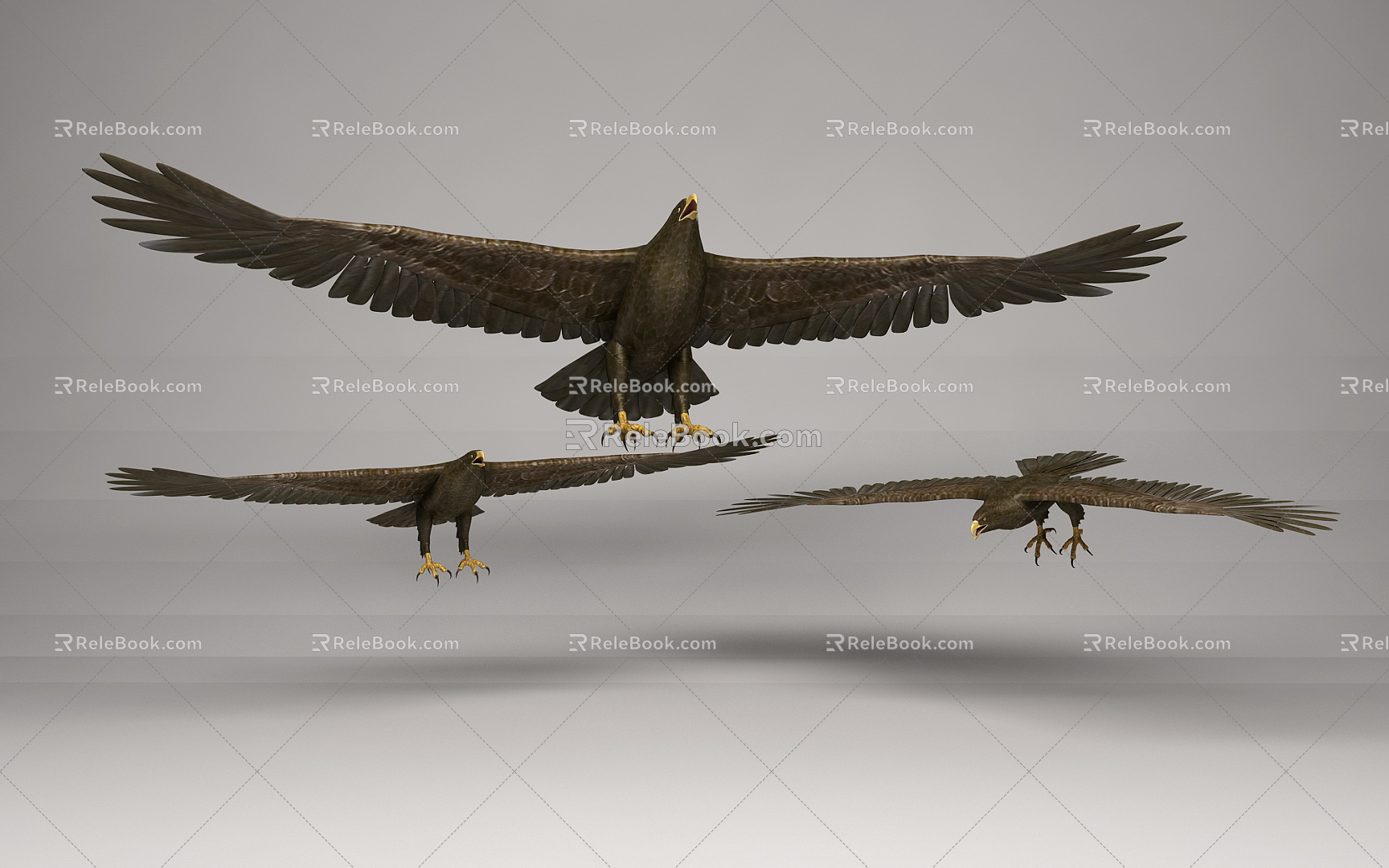 Modern Eagle 3d model