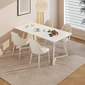 Modern table combination 3d model