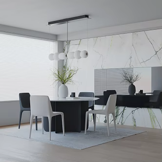 Modern table combination 3d model