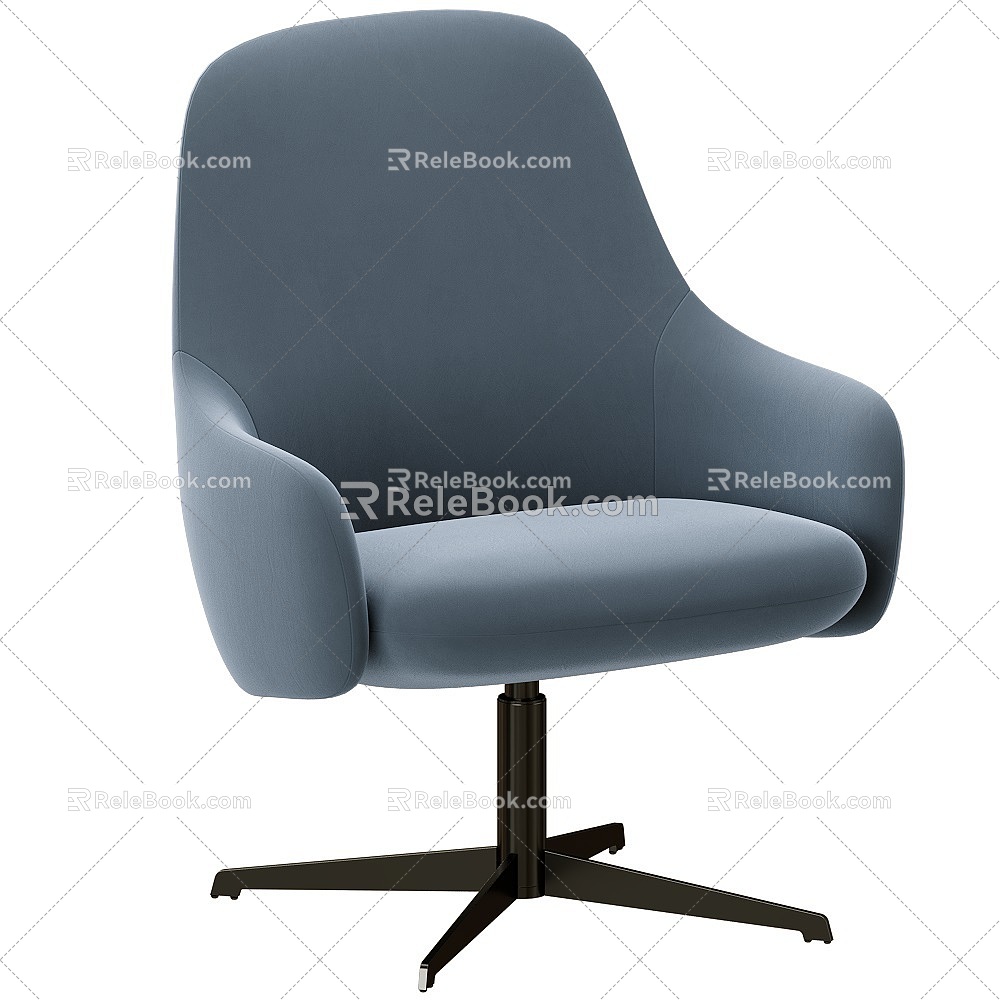 Bloom Nordic Fabric Office Chair 18 3d model