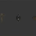 Black Metal Mechanical Parts With Various Shapes And Industrial Design Features