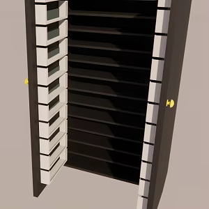 refrigerator storage cabinet 3d model